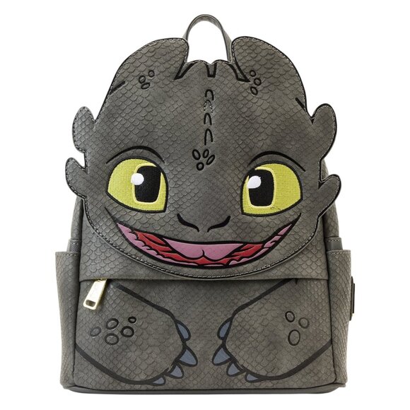 Loungefly DreamWorks How To Train Your Dragon Toothless Grey Cosplay Mini Backpa